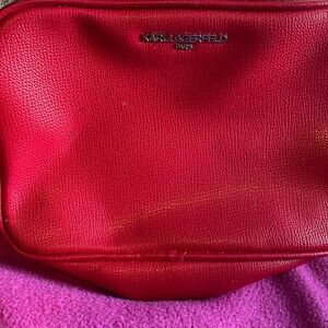 Used Karl Lagerfeld bag red